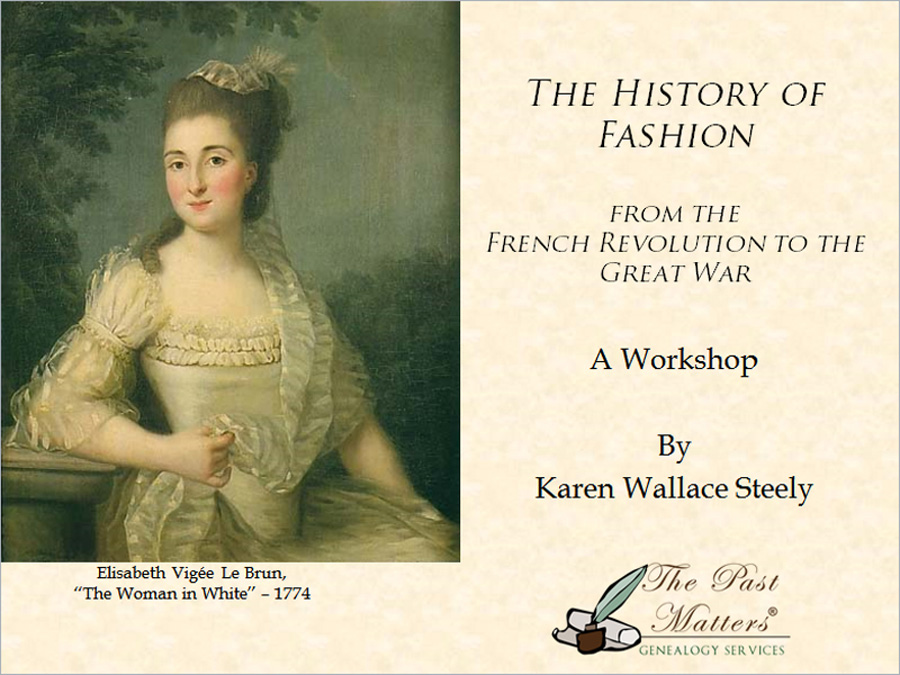 The History of Fashion Workshop