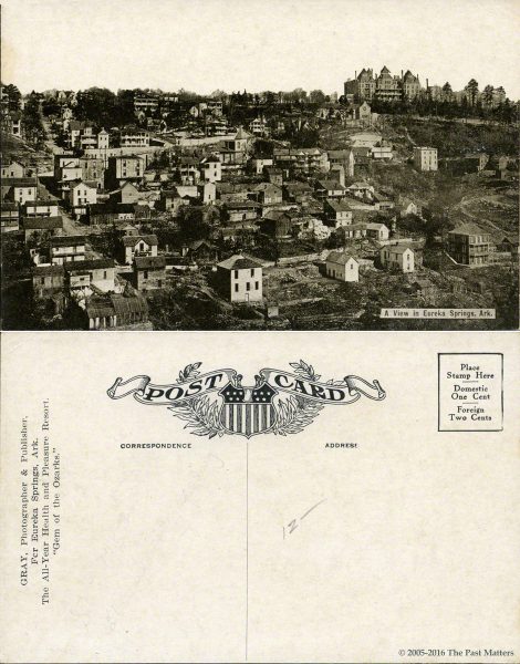 City view in Eureka Springs, Arkansas about 1910
